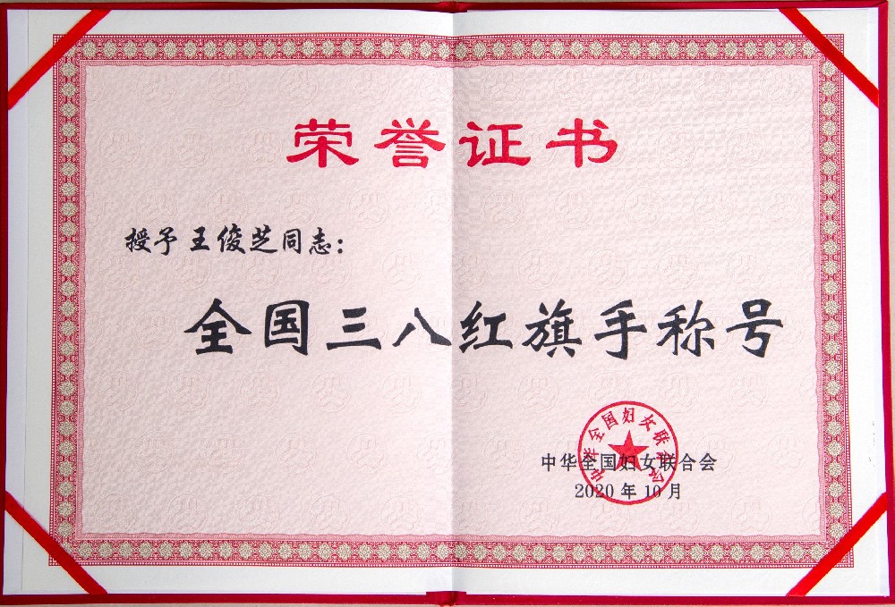 全国三八红旗手称号
